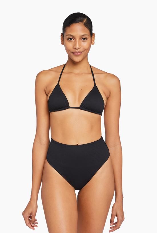 Barcelona High Waist Bottom - Black EcoTex sold by Vitamin A product image thumbnail 2