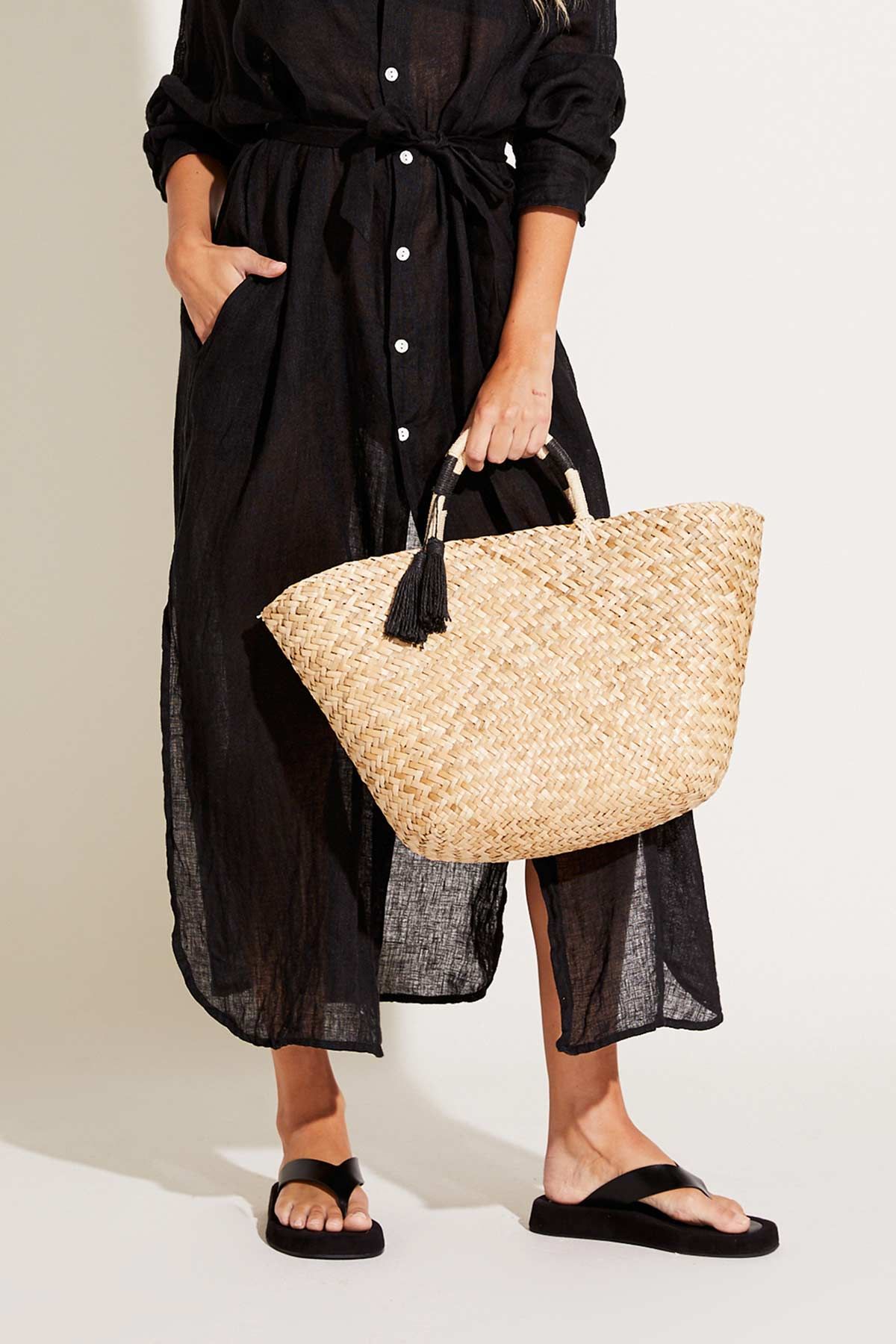 Amalfi Woven Beach Tote Bag sold by Vitamin A product image thumbnail 2