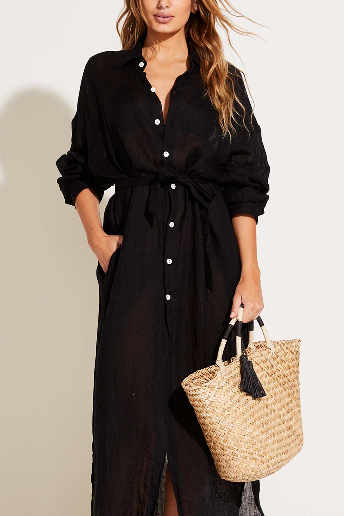 Amalfi Woven Beach Tote Bag sold by Vitamin A product image thumbnail 3