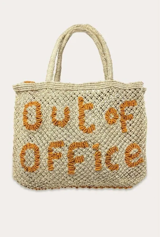The Jacksons Out of Office Small Tote - Natural/Orange sold by Vitamin A