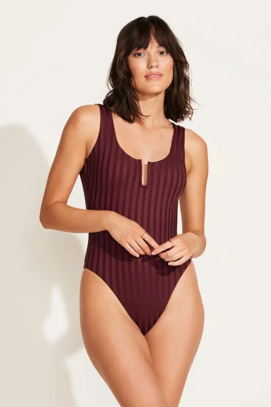 Ursula One Piece - Sangria SuperRib sold by Vitamin A