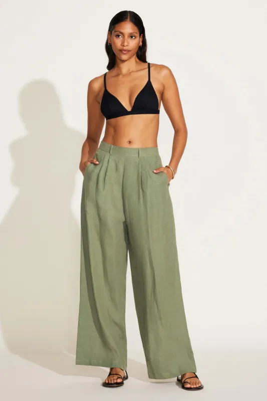 The Getaway Pant - Agave EcoLinen sold by Vitamin A