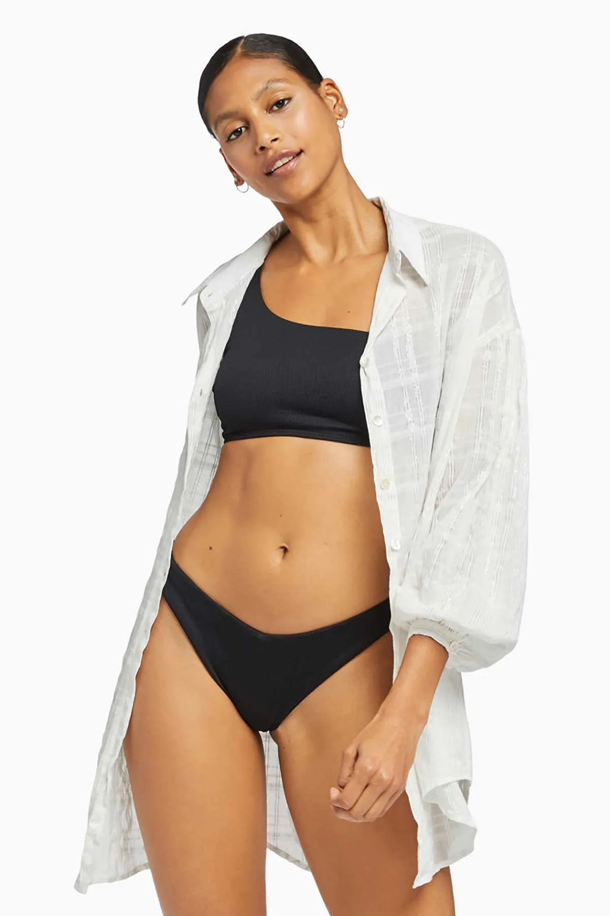 Sarita Shirt Dress - Organic Shimmer Cotton sold by Vitamin A