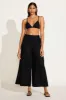 Tallows Linen Wide Leg Pant - Black EcoLinen sold by Vitamin A