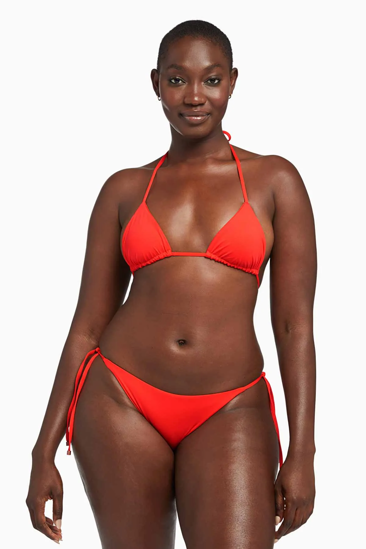 Gia Reversible Triangle Top - Poppy EcoLux sold by Vitamin A