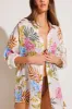 Playa Linen Boyfriend Shirt - Summer Bloom EcoLinen sold by Vitamin A