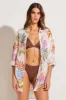 Playa Linen Boyfriend Shirt - Summer Bloom EcoLinen sold by Vitamin A