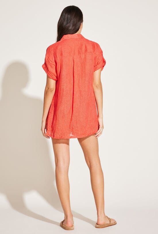 Tallows Linen Short - EcoLinen Hibiscus sold by Vitamin A product image thumbnail 4