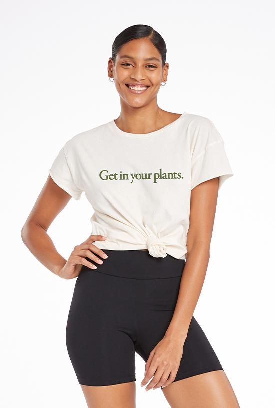 Get In Your Plants Organic Graphic Tee - Green sold by Vitamin A product image thumbnail 2