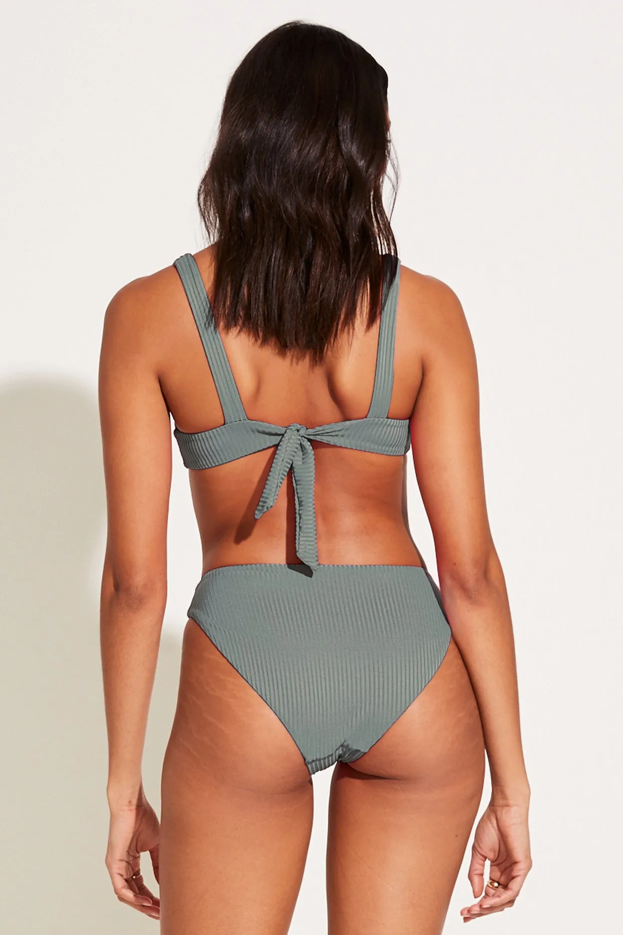 Cali High Leg Full Bottom - Sea Green EcoRib sold by Vitamin A product image thumbnail 4