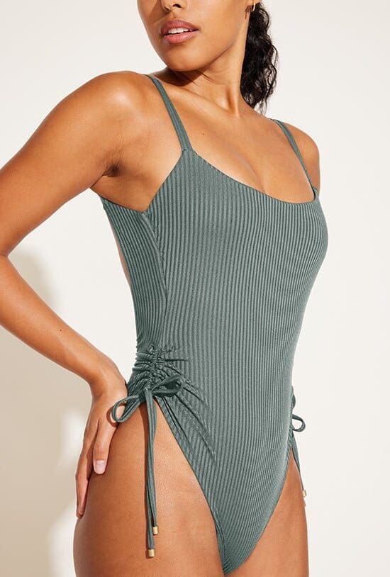 Gemma One Piece - Sea Green EcoRib sold by Vitamin A product image thumbnail 4