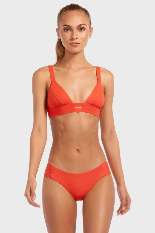 Emelia Triple Strap Bottom - Papavero EcoLux sold by Vitamin A