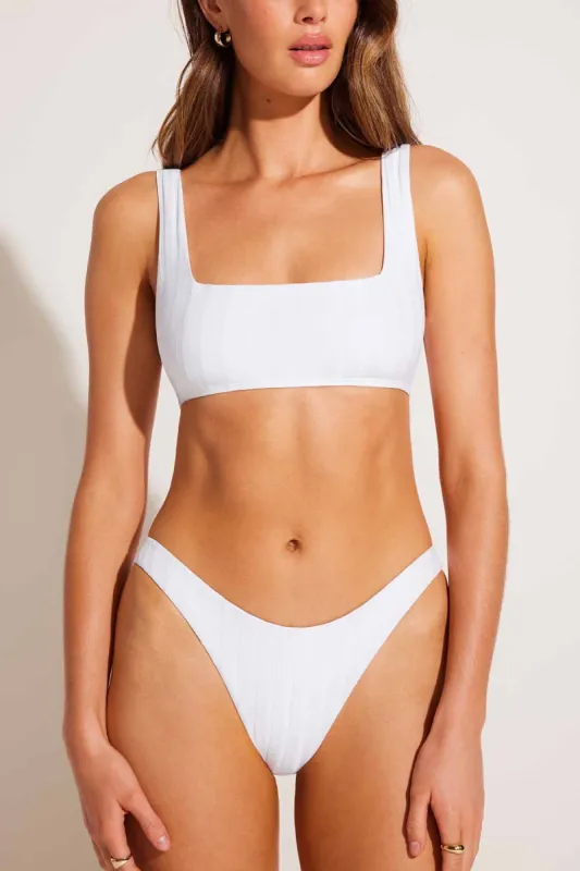 Mika Bralette - White SuperRib made by Vitamin A