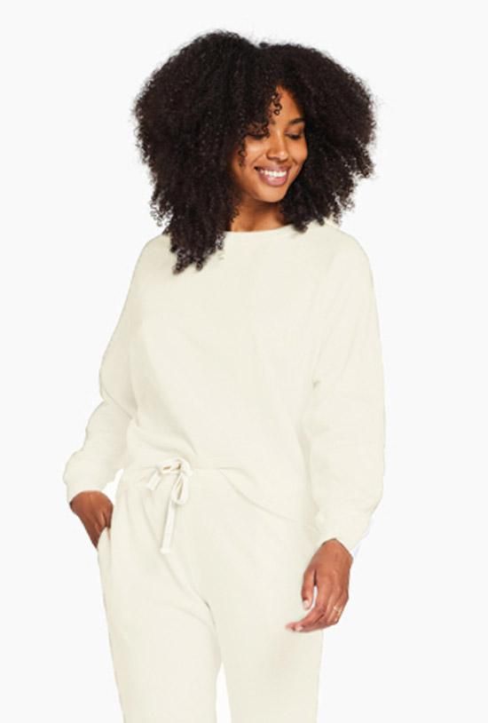 Cora Organic Cotton Crewneck - Ecru EcoSoft sold by Vitamin A product image thumbnail 3