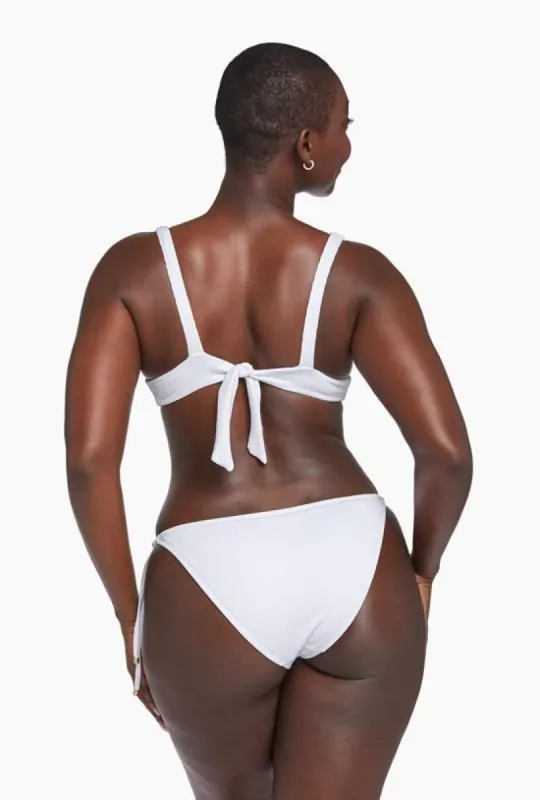 Elle Adjustable Tie Side Bottom - White EcoTex sold by Vitamin A