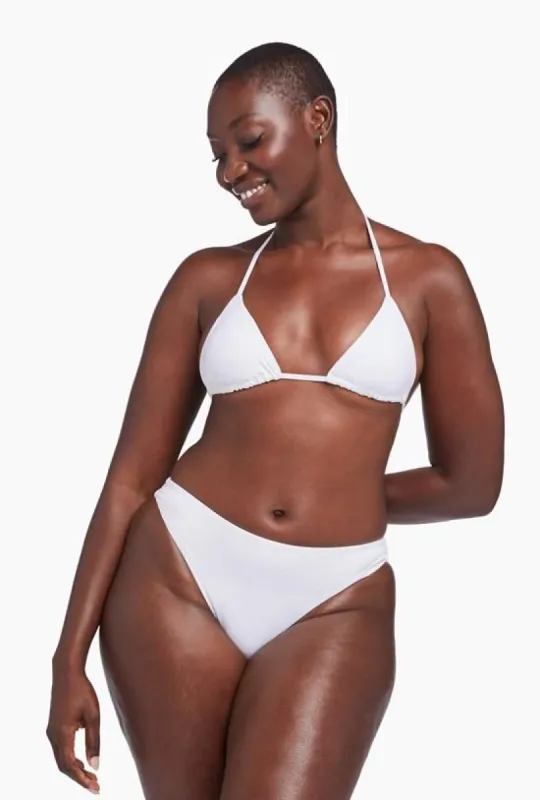 Gia Triangle Top - White EcoLux sold by Vitamin A