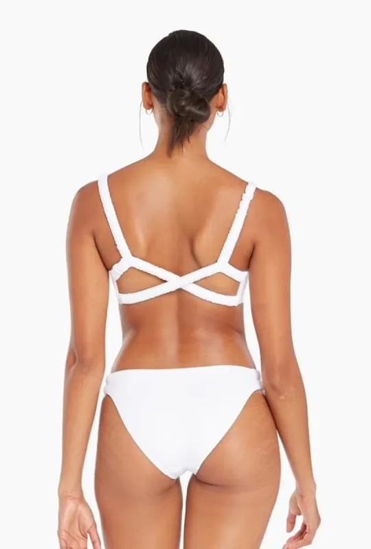 Zuri Bottom Classic Cut - White EcoLux sold by Vitamin A