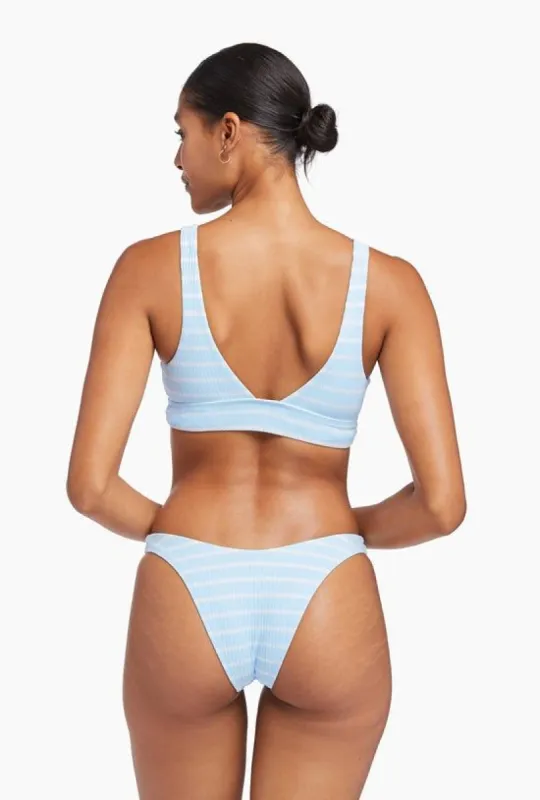 California High Leg - Sky EcoRib Stripe sold by Vitamin A