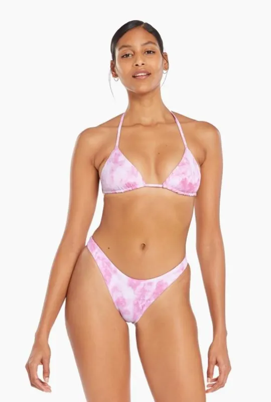 Gia Triangle Top - Magenta Tie Dye EcoTex sold by Vitamin A