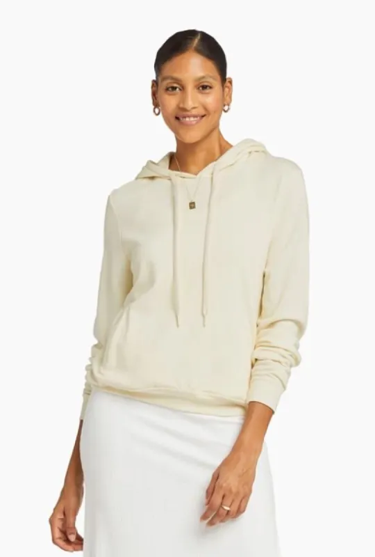 Emery Organic Cotton Fleece Hoodie - Ecru EcoSoft sold by Vitamin A