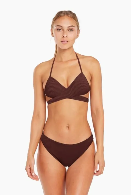 Milana Convertible Top - Chocolate EcoRib made by Vitamin A