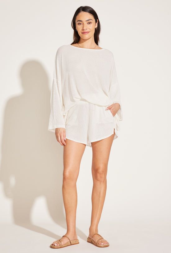 Sorrento Upcycled Sweater Short - Creme sold by Vitamin A product image thumbnail 2