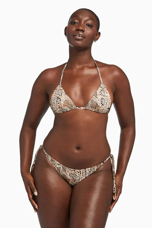 Elle Tie Side Bottom - Mojave Snake sold by Vitamin A