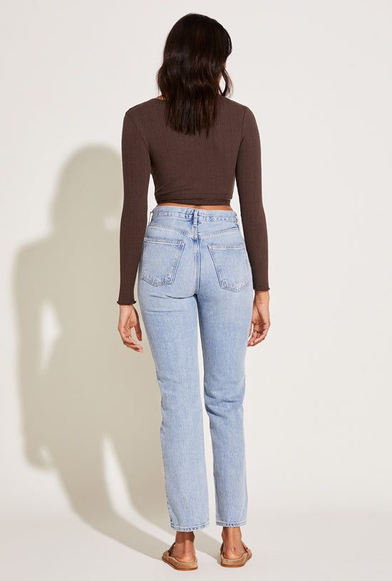 West Organic Rib Wrap Top - Chocolate Organic Rib sold by Vitamin A product image thumbnail 3