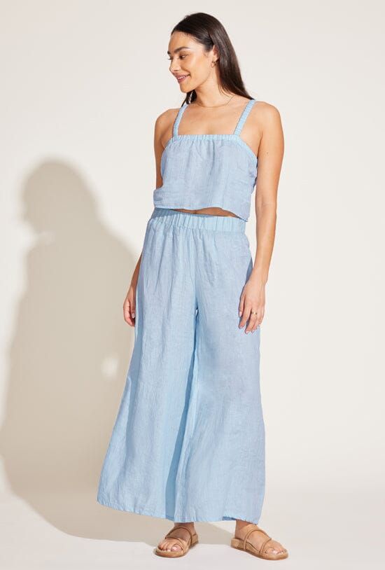 Tallows Linen Wide Leg Pant - EcoLinen Celeste sold by Vitamin A product image thumbnail 3