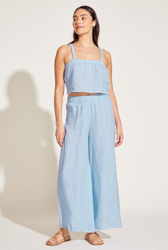 Tallows Linen Wide Leg Pant - EcoLinen Celeste sold by Vitamin A product image thumbnail 2
