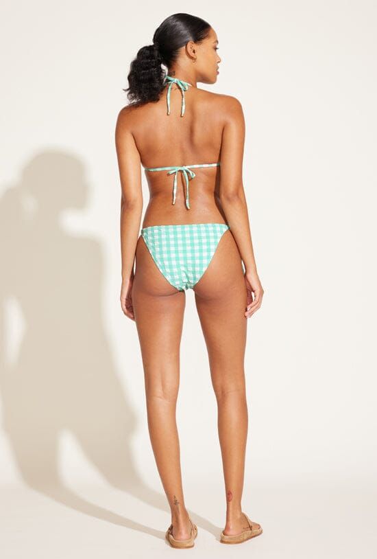 Gia Triangle Top - Seafoam Pucker Gingham sold by Vitamin A product image thumbnail 5