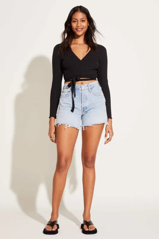 West Organic Rib Wrap Top sold by Vitamin A