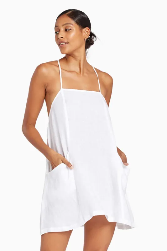 Nola Linen Mini Dress sold by Vitamin A