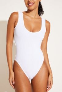 Reese Reversible One Piece - Black EcoRib BT sold by Vitamin A