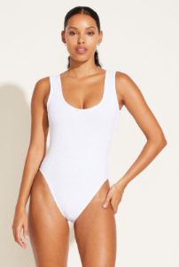 Reese Reversible One Piece - Black EcoRib BT sold by Vitamin A