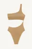 Aden Cut Out One Piece - Golden Glow Metallic sold by Vitamin A