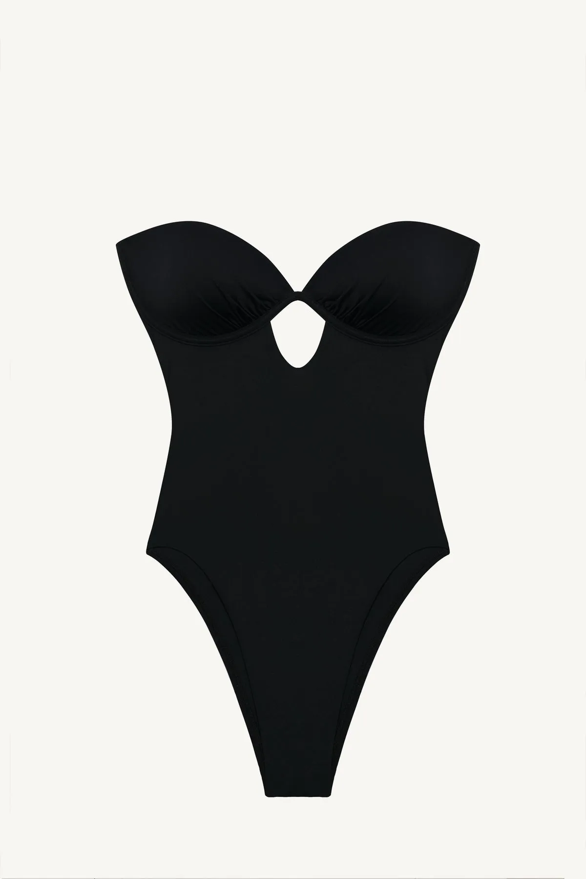 Mabel Underwire Bandeau One Piece - Black EcoLux sold by Vitamin A product image thumbnail 5