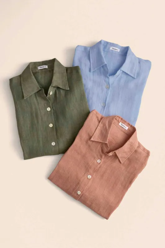 Playa Boyfriend EcoLinen Shirt 3-Pack made by Vitamin A