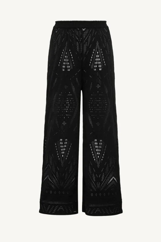 Farrah Pant - Black Calico Crochet sold by Vitamin A