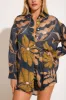 Playa Linen Boyfriend Shirt - Kelp Flower EcoLinen sold by Vitamin A