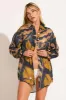 Playa Linen Boyfriend Shirt - Kelp Flower EcoLinen sold by Vitamin A