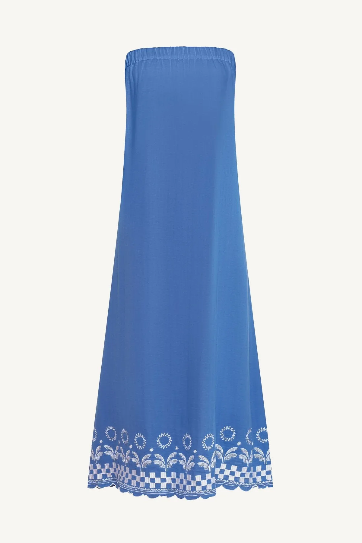 Daya Embroidered Dress - Cobalt Mykonos sold by Vitamin A product image thumbnail 5