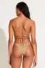 Moss Adjustable Side String Bottom - Golden Glow Metallic sold by Vitamin A