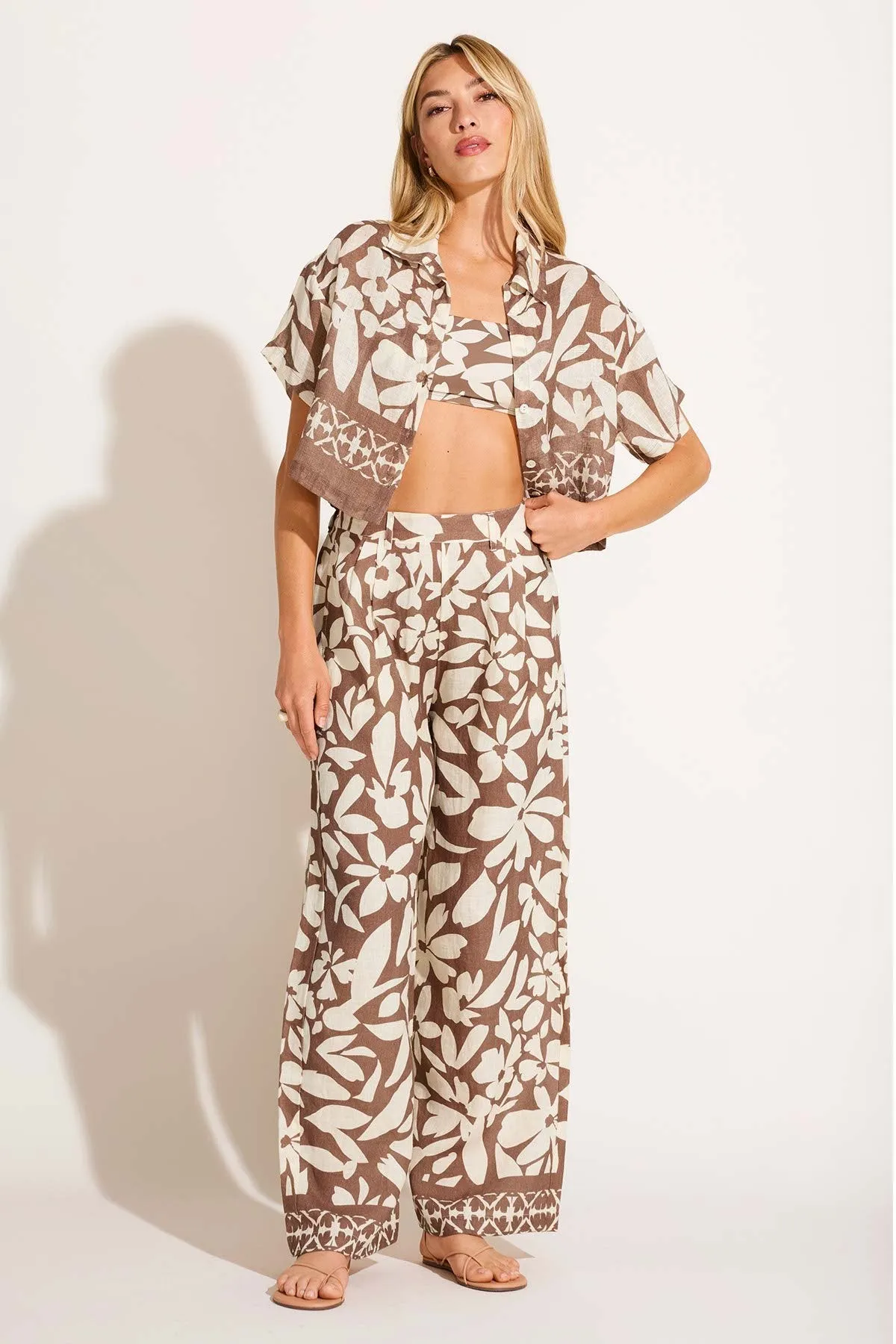The Getaway Pant - Desert Flower EcoLinen sold by Vitamin A product image thumbnail 5