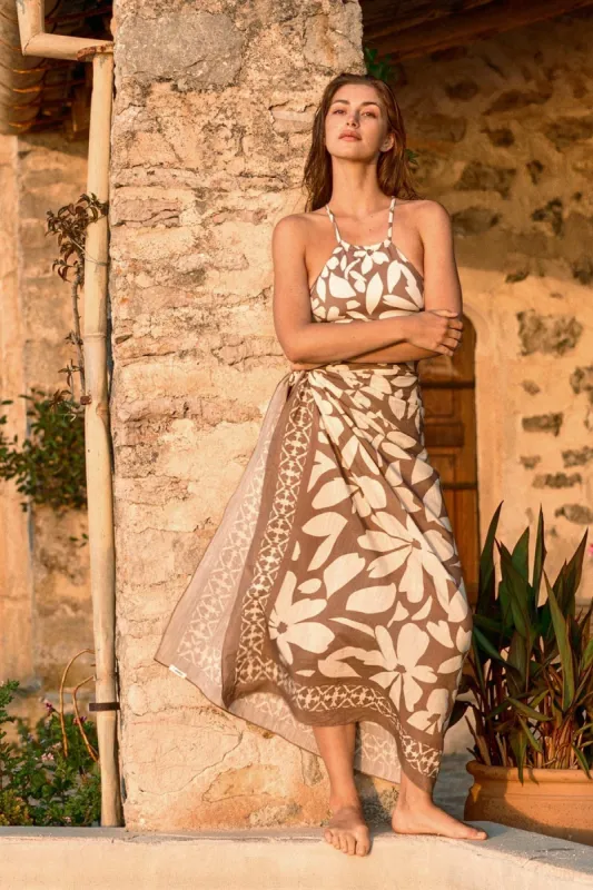 Samara Sarong - Desert Flower Cotton Cupro sold by Vitamin A