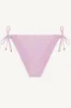 Elle Tie Side Bottom - Orchid Shiny Stripe sold by Vitamin A
