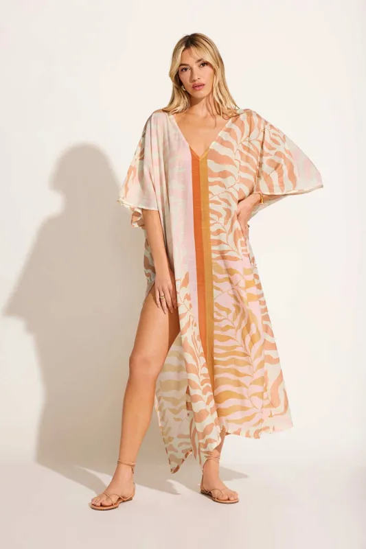 Cerise Caftan - Gold Coast Cotton Cupro sold by Vitamin A