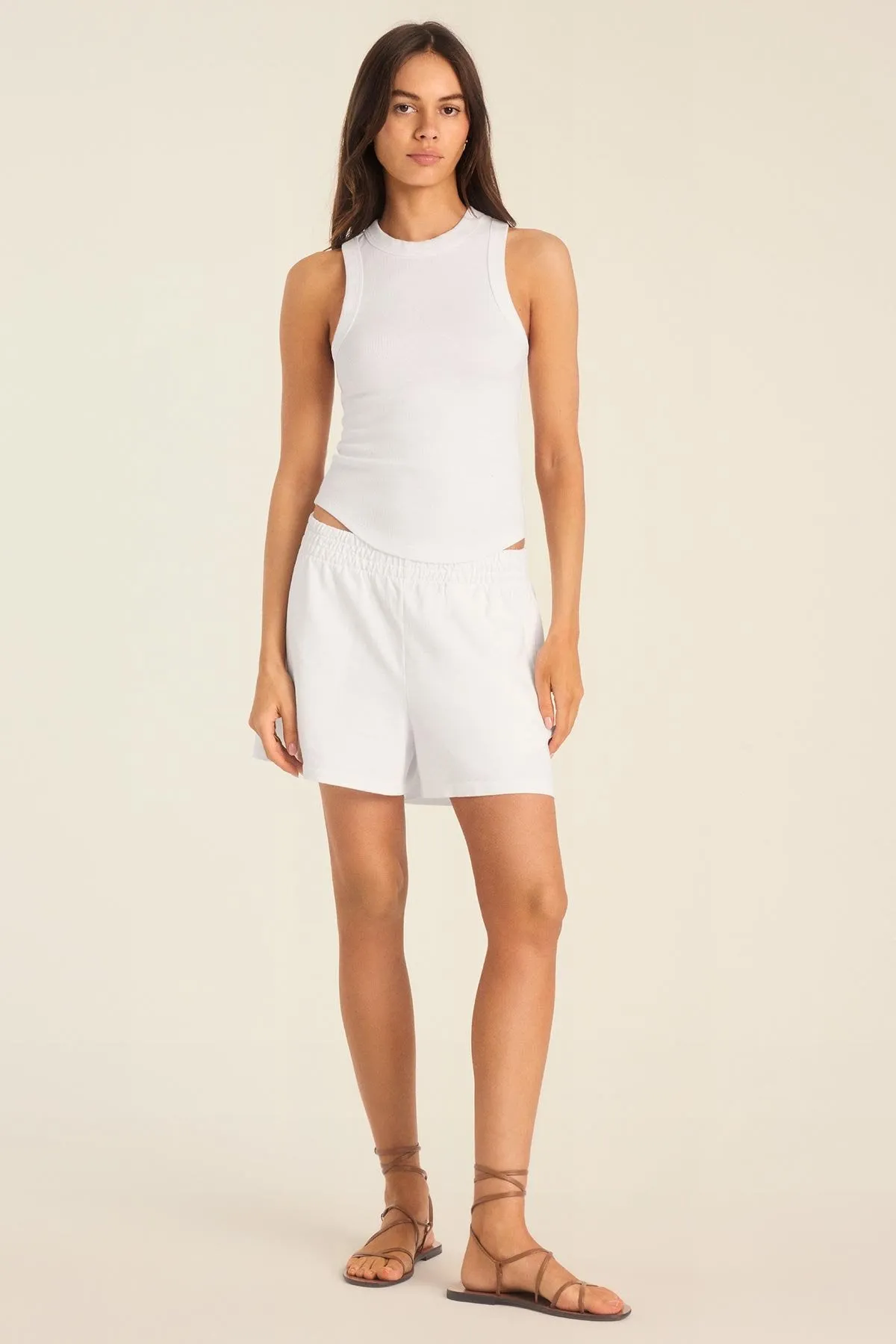 Daybreak Essential Tank - White Cotton Rib sold by Vitamin A product image thumbnail 5