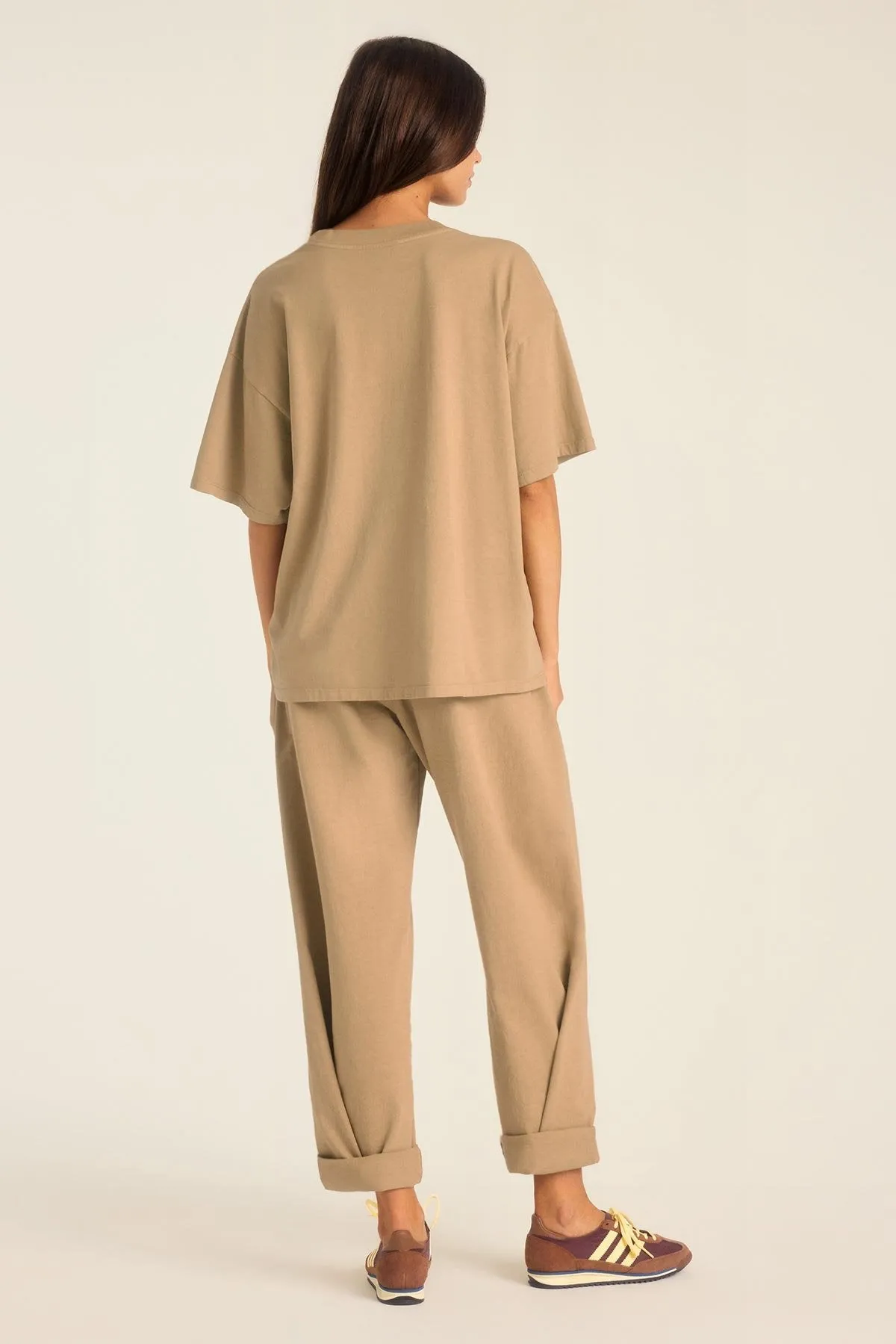 Coast Oversized Boyfriend Tee - Latte Cotton Jersey sold by Vitamin A product image thumbnail 4