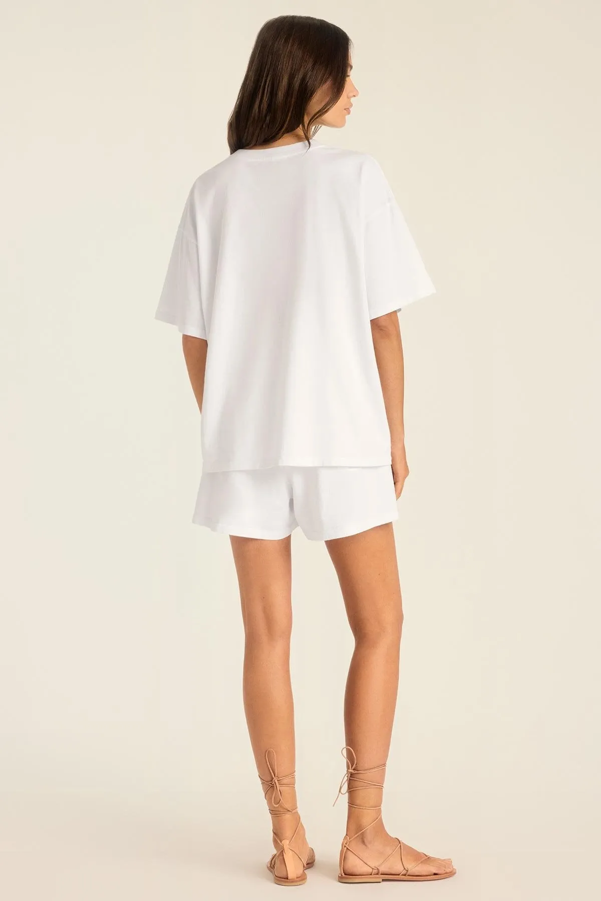 Coast Oversized Boyfriend Tee - White Cotton Jersey sold by Vitamin A product image thumbnail 4